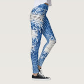 Gat, denim jeans, gescheurde textuur leggings (Rechts)