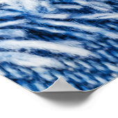 Gat, denim jeans, gescheurde textuur poster (Hoek)