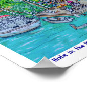 Gat in de muurbalk poster (Hoek)