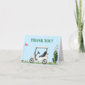 Gat in een Baby shower Bedankkaart (Voorkant)