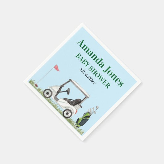 Gat in een Baby shower Servet (Hoek)