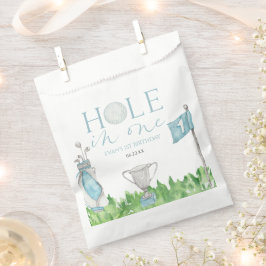 Gat in een blauwe golf 1e verjaardagsfeest bedankzakje