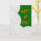 Gat in Één Congrats! Het Succes van het golf Kaart (Gele Bloem)