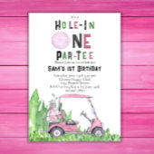 Gat in een eerste golf verjaardagsparty kaart