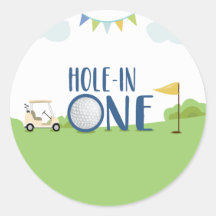 Gat in een eerste verjaardag cupcake topper in bla