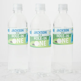 Gat in Één Etiketten van de Waterfles, Golf Verjaa