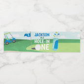 Gat in Één Etiketten van de Waterfles, Golf Verjaa (Enkel label)