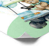 Gat In Een Golf Boy Eerste Verjaardag Welkomstbord Poster (Hoek)