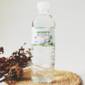 Gat In Een Golf Verjaardagsfeestje Waterfles Label Waterfles Etiket