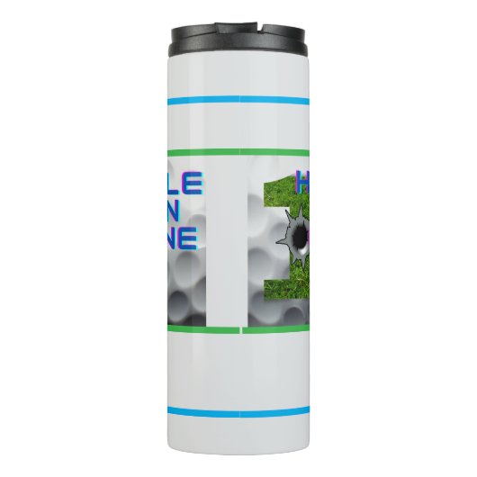 Gat in een golf waterfles thermosbeker (Achterkant)