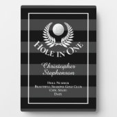 Gat in een golfbaan Custom Recognition Award Fotoplaat (voorkant)