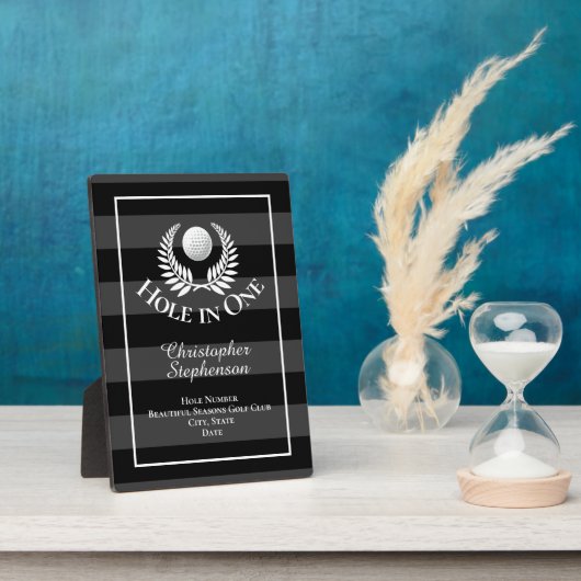Gat in een golfbaan Custom Recognition Award Fotoplaat (Zijkant)