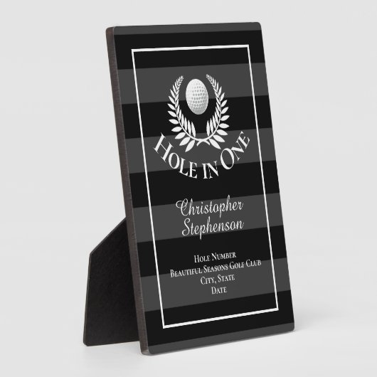 Gat in een golfbaan Custom Recognition Award Fotoplaat (Zijkant)