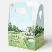 Gat in een golfbaan Par-t-shirt 1e verjaardag Bedankdoosjes (Geopend)