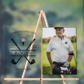 Gat in een golfer foto acryl bord (Neutraal)