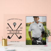 Gat in een golfer foto acryl bord (Huwelijk)