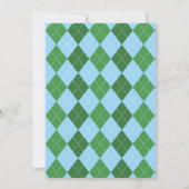 Gat in een golfjongen 1e verjaardag par-T-shirt Kaart (Achterkant)