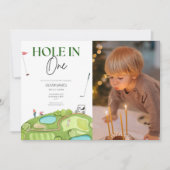 Gat in een jongen eerste verjaardag kaart (Voorkant)