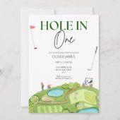 Gat in een jongen eerste verjaardag kaart (Voorkant)