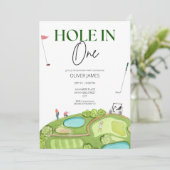 Gat in een jongen eerste verjaardag kaart (Staand voorkant)