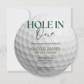 Gat in een jongen eerste verjaardag kaart (Voorkant)