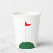 Gat in een jongen eerste verjaardag papieren bekers (Achterkant)