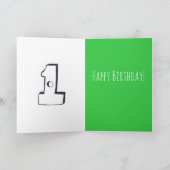 Gat in een Kaart voor golfverjaardagen (Binnen)