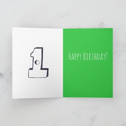 Gat in een Kaart voor golfverjaardagen (Binnen)