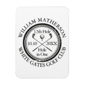 Gat in één Klassiek gepersonaliseerd Golf Magneet (Verticaal)