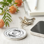 Gat in één Klassiek gepersonaliseerd Golf Sleutelhanger (Zijkant)