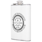 Gat in één klassieke Golf gepersonaliseerd Heupfles (Links)