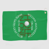 Gat in één modern plezier golfhanddoek (Horizontaal)