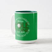 Gat in één modern plezier tweekleurige koffiemok (Voorkant links)