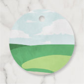 Gat in één ronde labels, Golf dank u Bedankjes Labels (Achterkant)