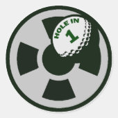 GAT IN ÉÉN RONDE STICKER (Voorkant)