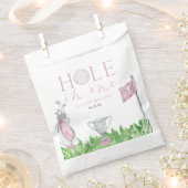 Gat in een roze golf 1e verjaardagsfeest bedankzakje (Geknipt)