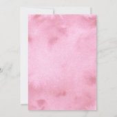 Gat In Een Roze Meisje Golf Eerste Verjaardag Kaart (Achterkant)