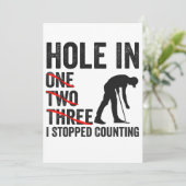 Gat in een twee boom Ik stopte met het tellen van Kaart (Staand voorkant)