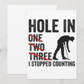 Gat in een twee boom Ik stopte met het tellen van Kaart (Voorkant / Achterkant)