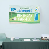 Gat in een verjaardagsbanner, Golf Gelukkige Verja Spandoek (Beurs)