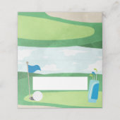 Gat in één verjaardagsplek Kaarten, Golf Plaatskaartje (Buitenkant ongevouwen)