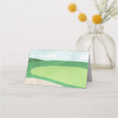 Gat in één verjaardagsplek Kaarten, Golf Plaatskaartje (Achterkant)