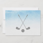 Gat in ONE Golf 1e Verjaardag Foto Kaart (Achterkant)