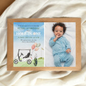 Gat in ONE Golf 1e Verjaardag Foto Kaart