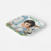 Gat in One Golf Boy 1e Par-t-shirt Verjaardag Papieren Bordje (Gebogen)