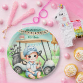 Gat in One Golf Boy 1e Par-t-shirt Verjaardag Papieren Bordje (Feest)