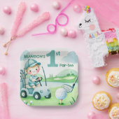 Gat in One Golf Boy 1e Par-t-shirt Verjaardag Papieren Bordje (Feest)