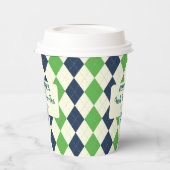 Gat in Par-T-shirt Any Age Golf Mastered Birthday Papieren Bekers (Links)