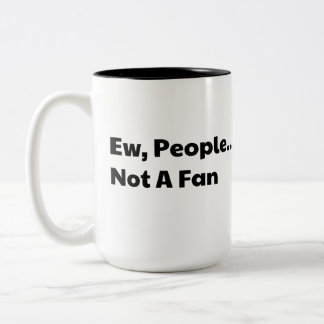 Gat mensen zijn geen fan tweekleurige koffiemok