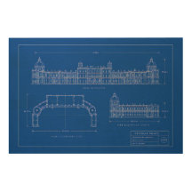 Gatchina Nieuwe Blauwe Print